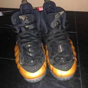 Gold nike foamposite